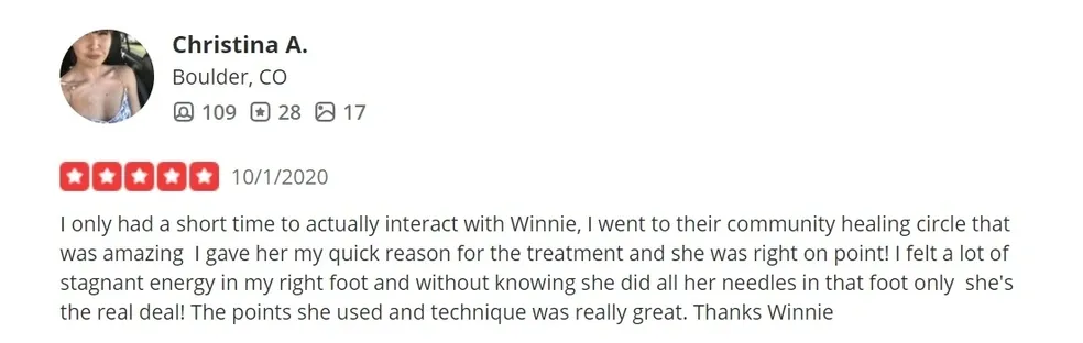 Mindful Healing Heart testimonial screenshot