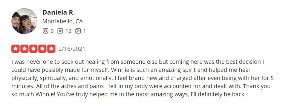 Mindful Healing Heart testimonial screenshot