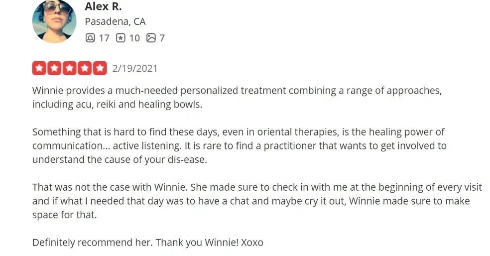 Mindful Healing Heart testimonial screenshot